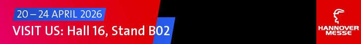 Visit us at Hannover Messe 2026 – Hall 16, Stand B02 – April 20–24, 2026